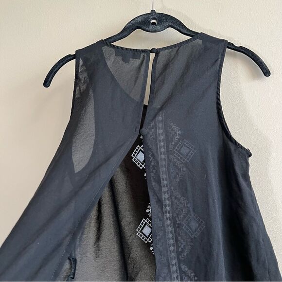 ✨ Iris Los Angeles Black Sheer Top Medium - Picture 6 of 8
